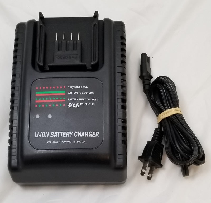 Meritool 1020-029-US 12V and 20V lithium-ion fast charger with US power cord