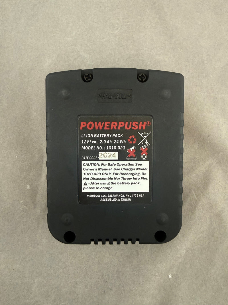 Meritool PowerPush 1010-021 12V 2.0Ah lithium-ion battery pack