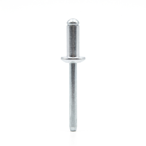 GM Ford Chrysler Window Regulator Rivet Short 1/4 inch | Aluminum Steel Mandrel — Side Profile