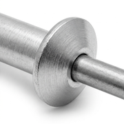 GM Ford Chrysler Window Regulator Rivet Long 1/4 inch | Aluminum Steel Mandrel — Macro Detail