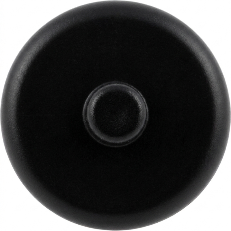 Land Rover Rocker Panel Moulding Clip | Push-Type, Black, 16mm Head — Top-Down View