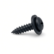 Universal #10 x 3/4 inch Phillips Truss Head Tap Screw SEMS - Three-Quarter View