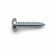 Universal #14 x 1 inch Phillips Pan Head Tap Screw - Top Down