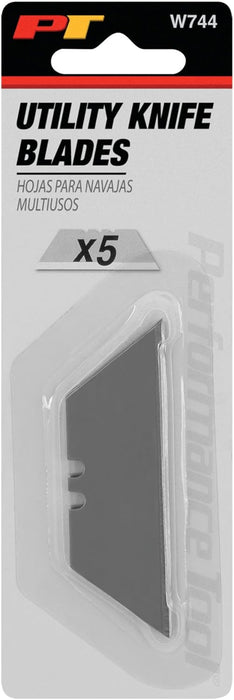 PERFW744 - Performance Tool Utility Knife Blades - 5 pkg.