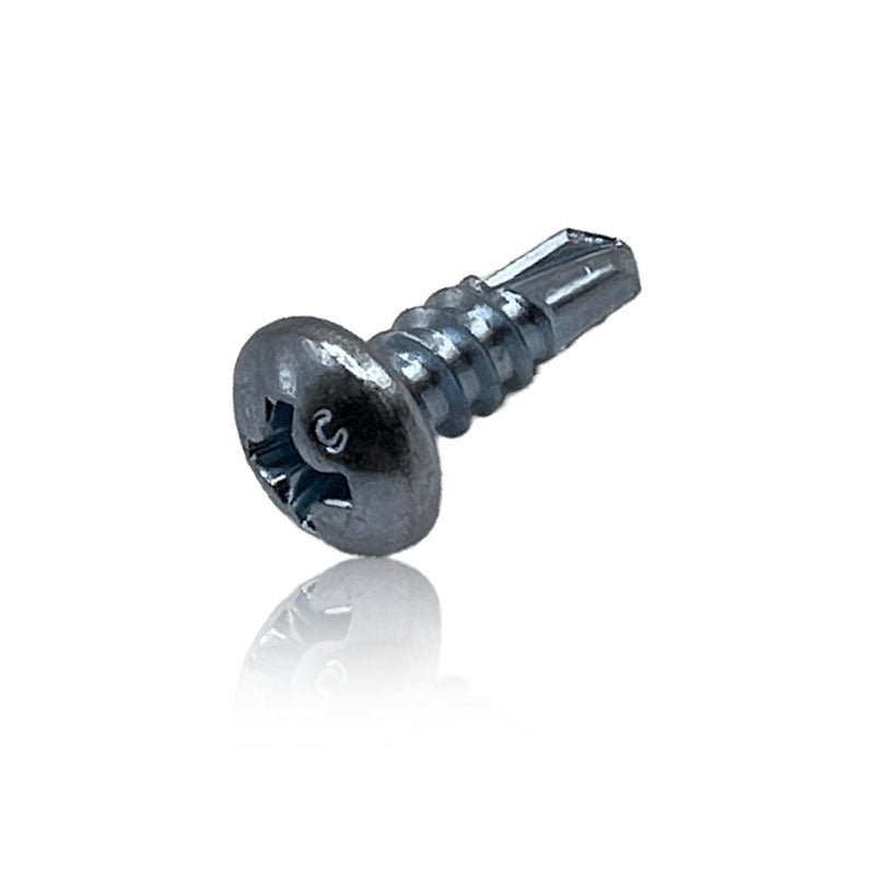 Universal #8 x 1/2 inch Phillips Pan Teks Self-Drilling Screw | Zinc-Plated — Product Photo