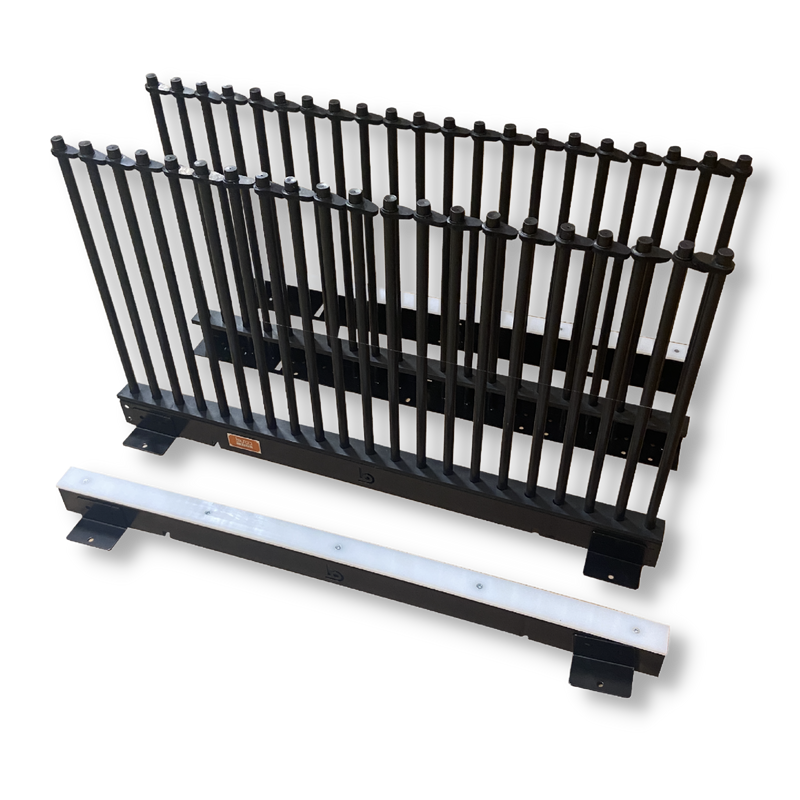 Burco 20-Lite Flatbed Windshield Carrier with 24" Masts, 2.19" Center