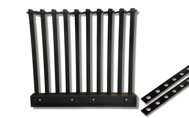 Burco Slide Guide Kit with Bottom Rubber for 9-Lite Racks (15", 18", 24")