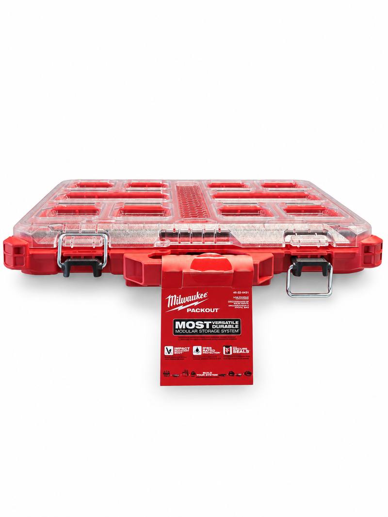 Milwaukee PACKOUT Top 20 clip kit — closed front view