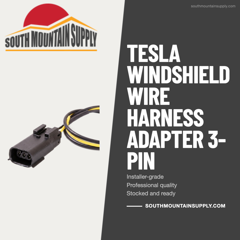 Tesla Windshield Wire Harness Adapter 3-Pin | Replaces 1782284-00-A | AWHD 2574