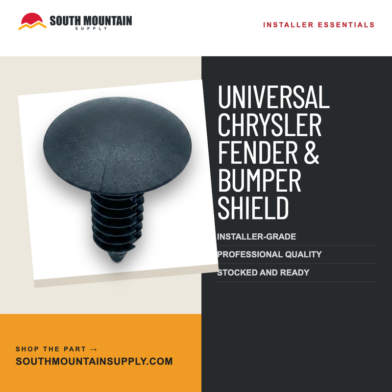 Universal Chrysler Fender & Bumper Shield Trim Retainer | Single Head | 19893
