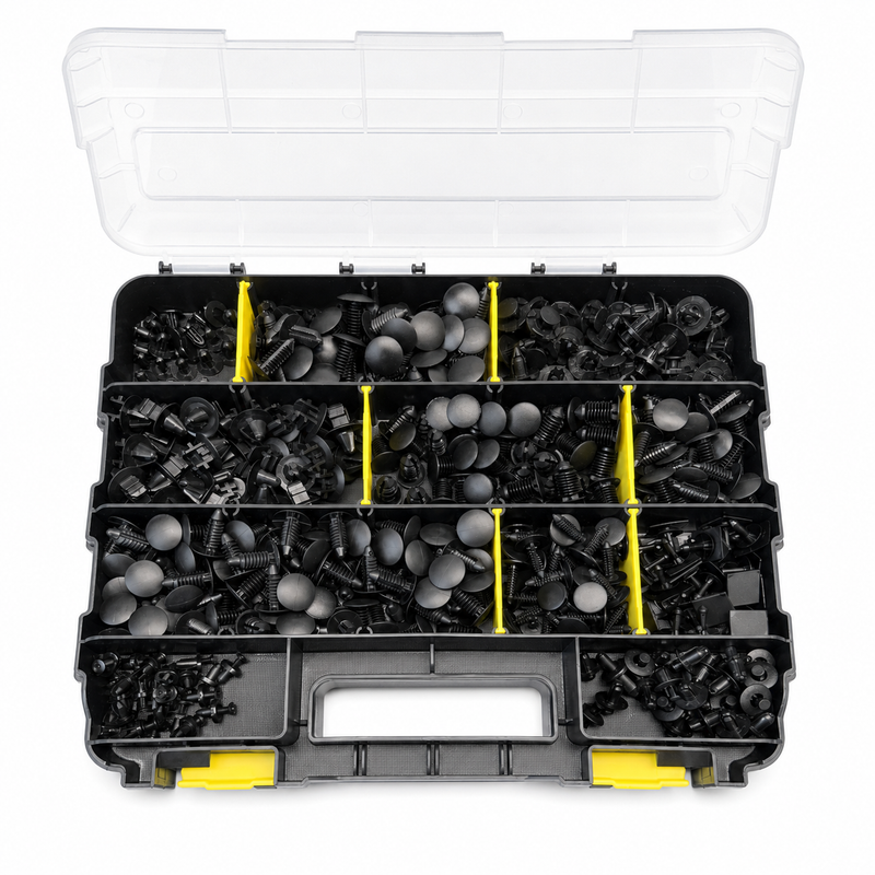 Top 24 mobile kit reverse side open showing black trim retainers