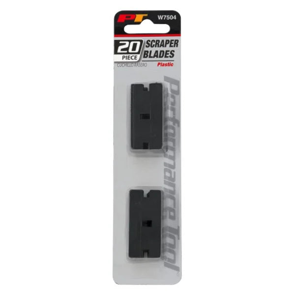 PERFW7504 - Performance Tool Plastic Razor Blades - 20 pkg.