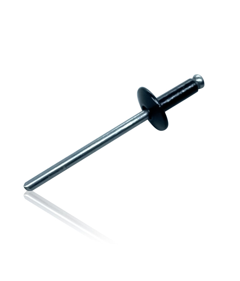 Ford Windshield Specialty Rivet | Black Aluminum 1/8 inch Dia — Product Photo
