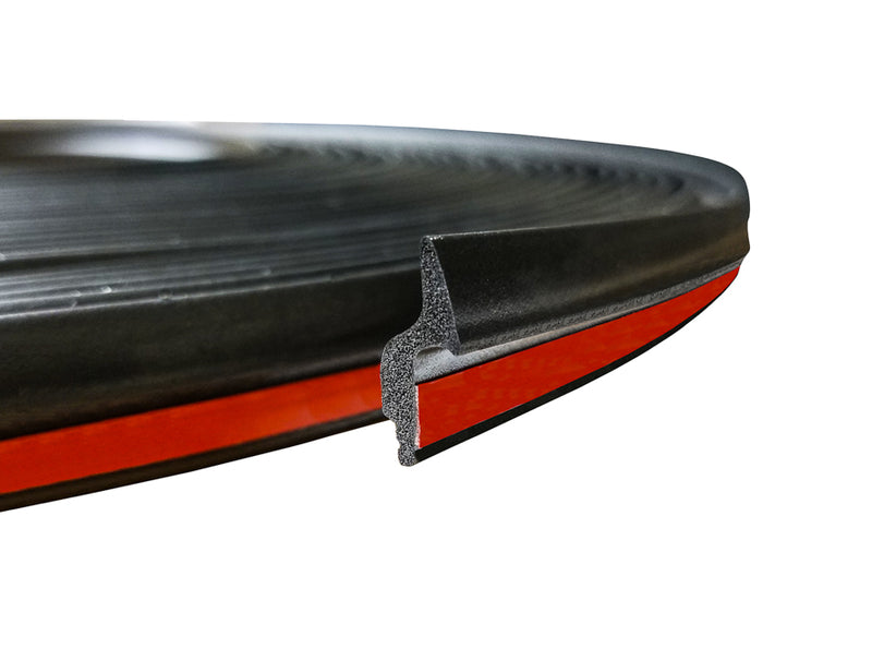 Precision Universal 9mm Foam Underside Glass Molding Honda Style w/ Tape | 75ft | PRM09USMF