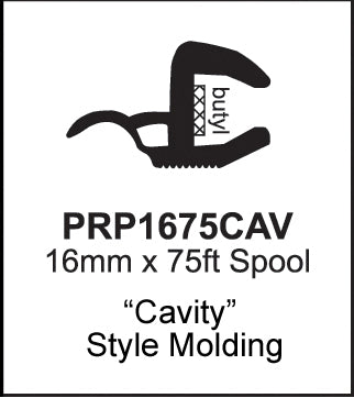 PRP1675CAV - 16MM Cavity Style Moulding - 75'